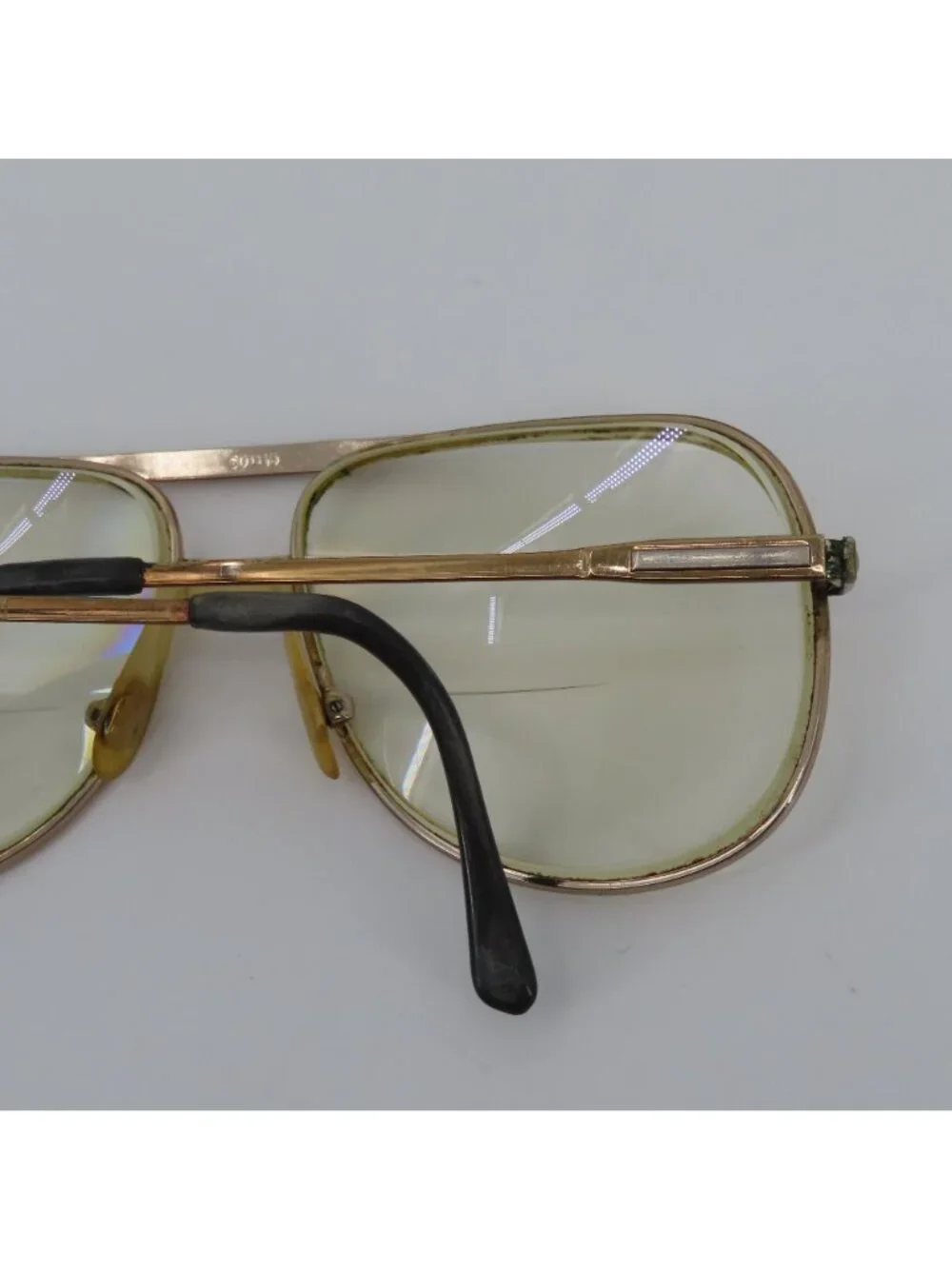 VTG Marcolin Marchon 900-F9 Gold Silver Metal Eyeglasses Glasses Frames Italy
